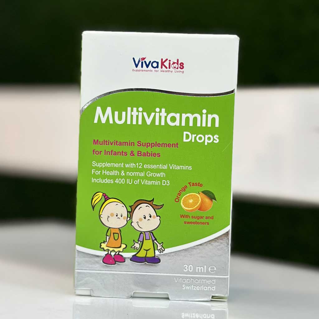 قطره مولتی‌ویتامین ویواکیدز 30 میلی لیتر اورجینال