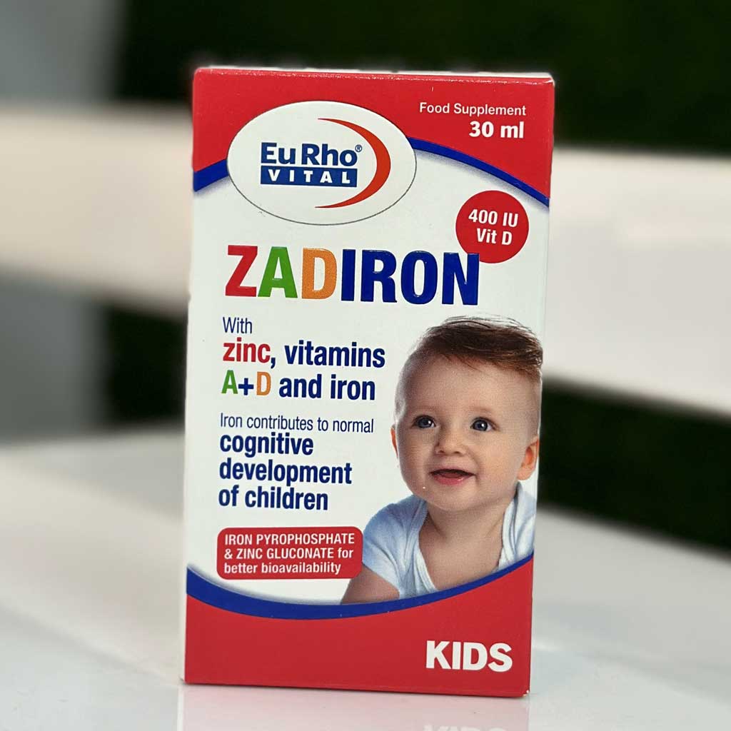 قطره خوراکی زادیرون (zadiron) یورویتال 30 میلی لیتر اورجینال