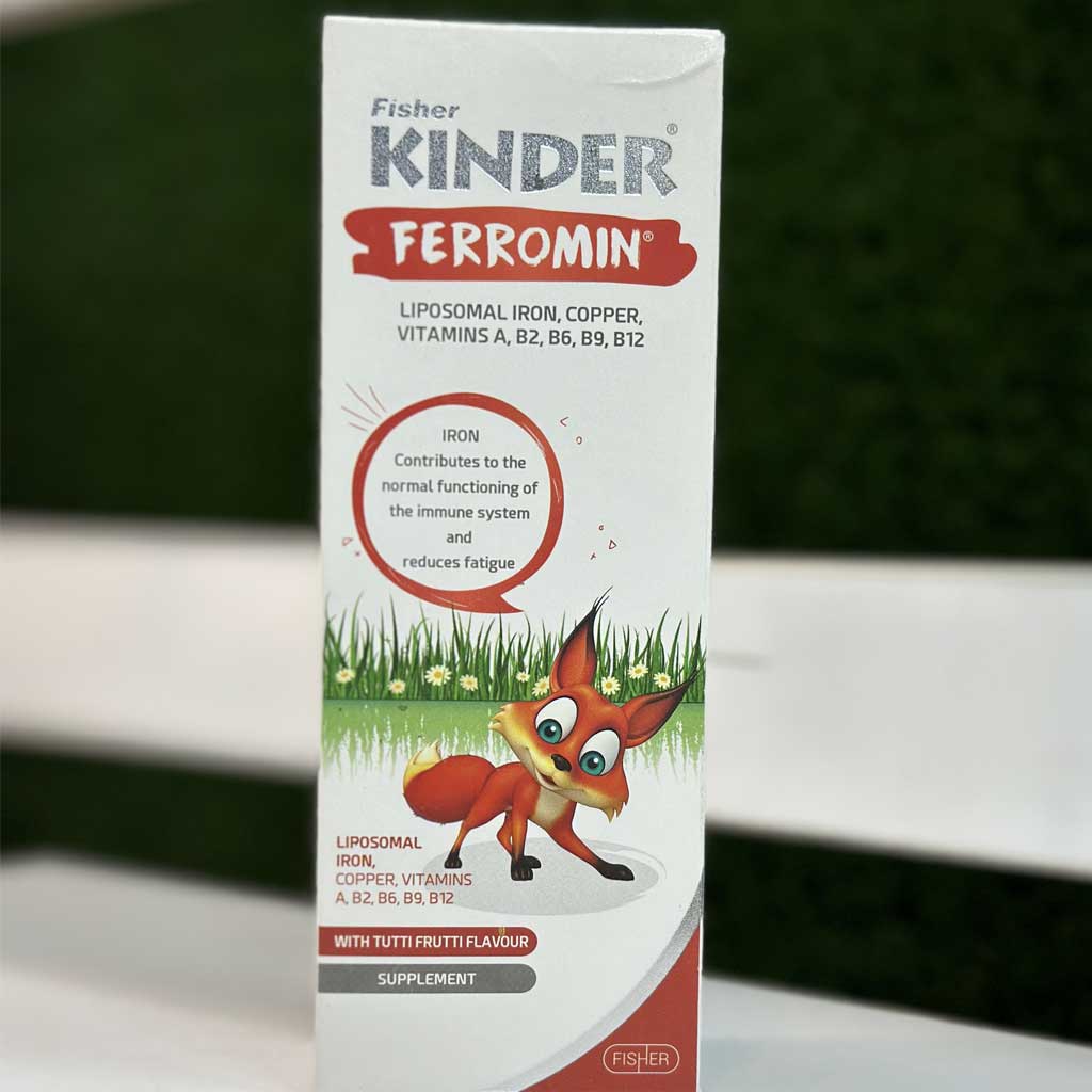 شربت فرومین فیشر کیندر 200 میلی لیتر اورجینال