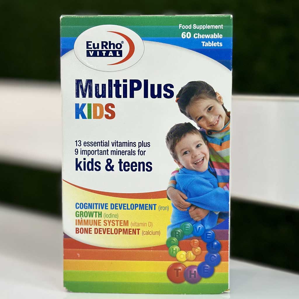 قرص جویدنی مولتی پلاس کیدز یوروویتال 60 عددی اورجینال