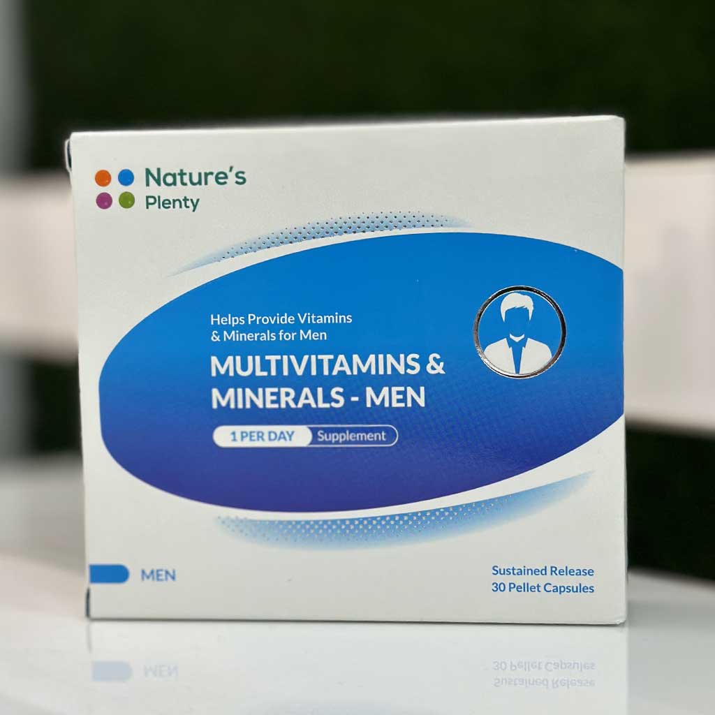 کپسول مولتی ویتامین و مینرال آقایان نیچرز پلنتی 30 عددی اورجینال