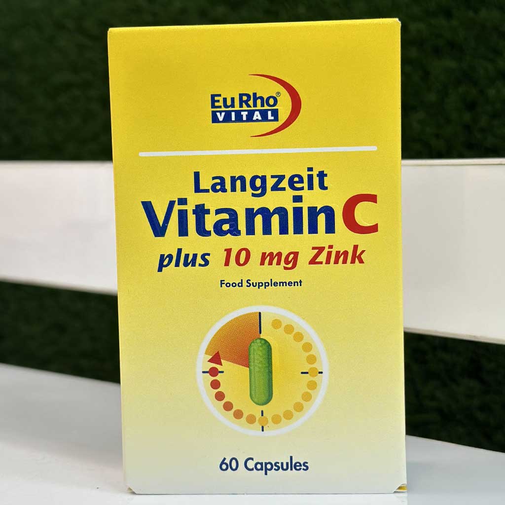 کپسول ویتامین C و زینک یوروویتال 60 عددی اورجینال