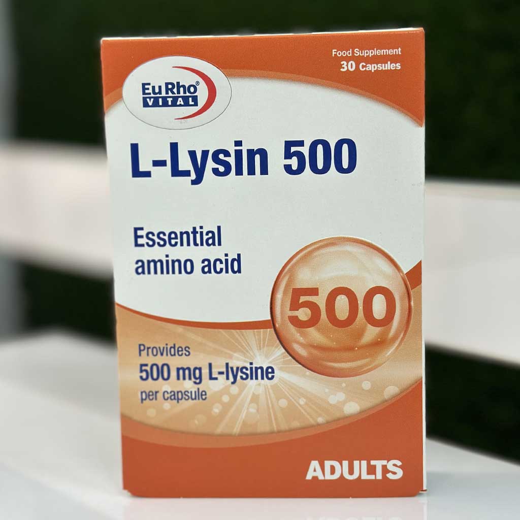 کپسول ال-لیزین ۵۰۰ میلی‌گرم یوروویتال 30 اورجینال