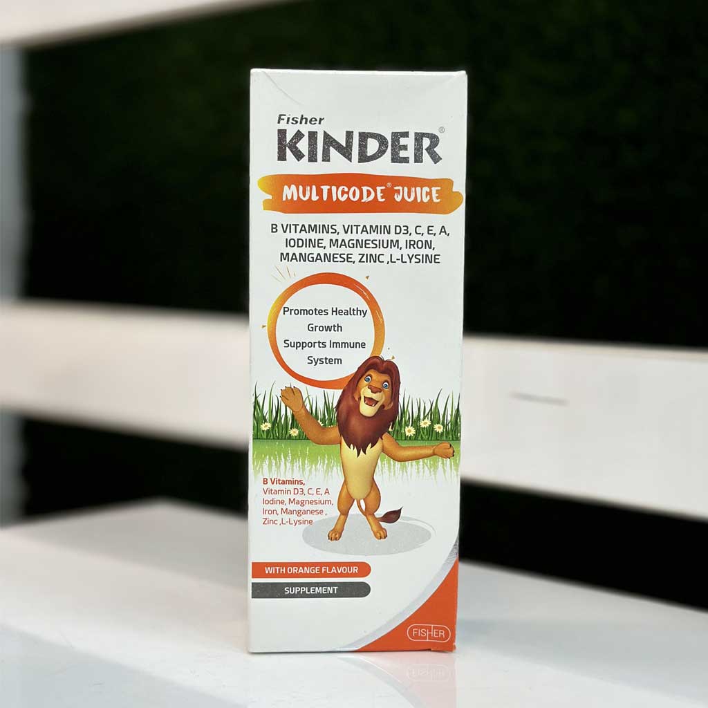 شربت مولتی کد کیندر فیشر 200 میلی لیتر اورجینال