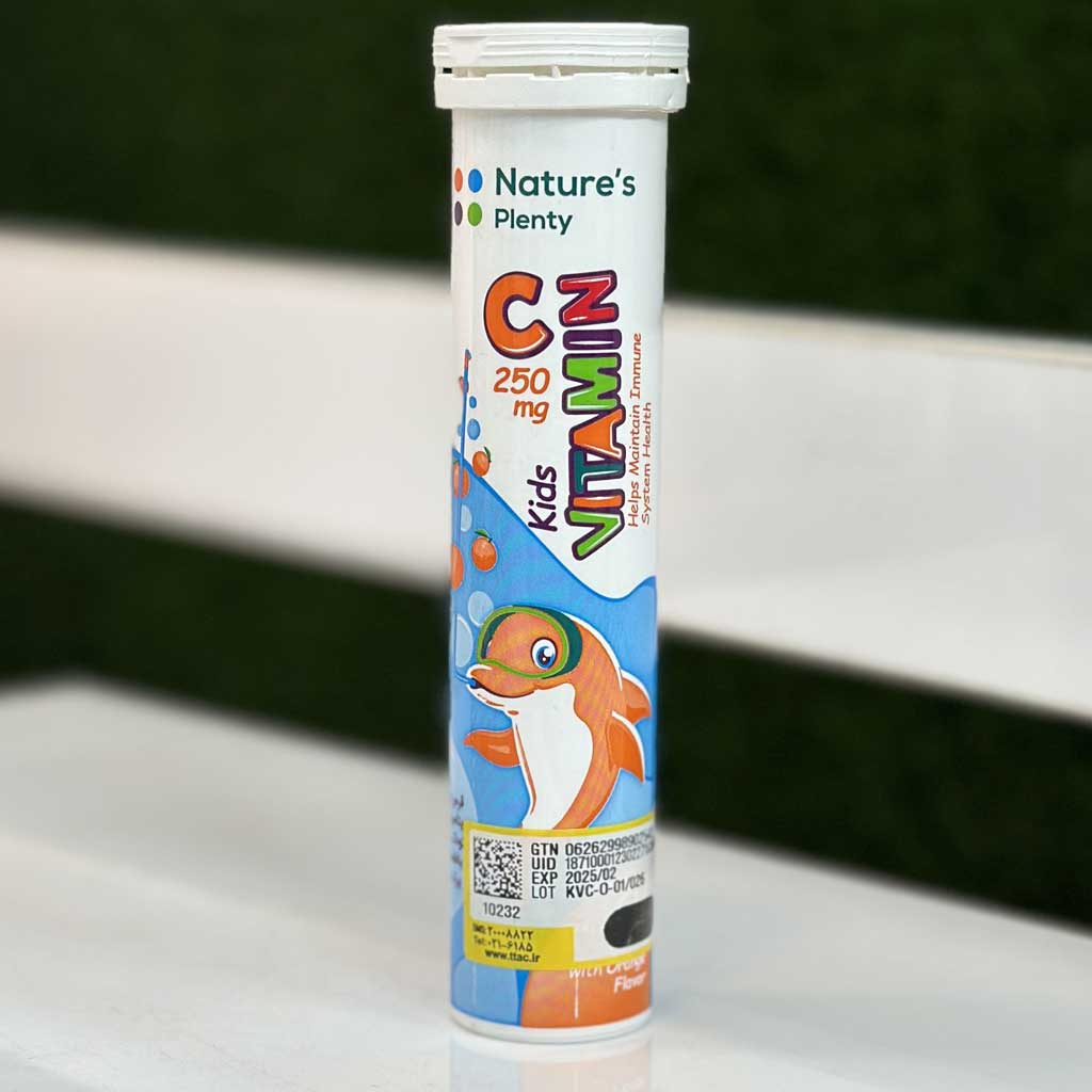 قرص جوشان ویتامین C کودکان نیچرز پلنتی 20 عددی اورجینال