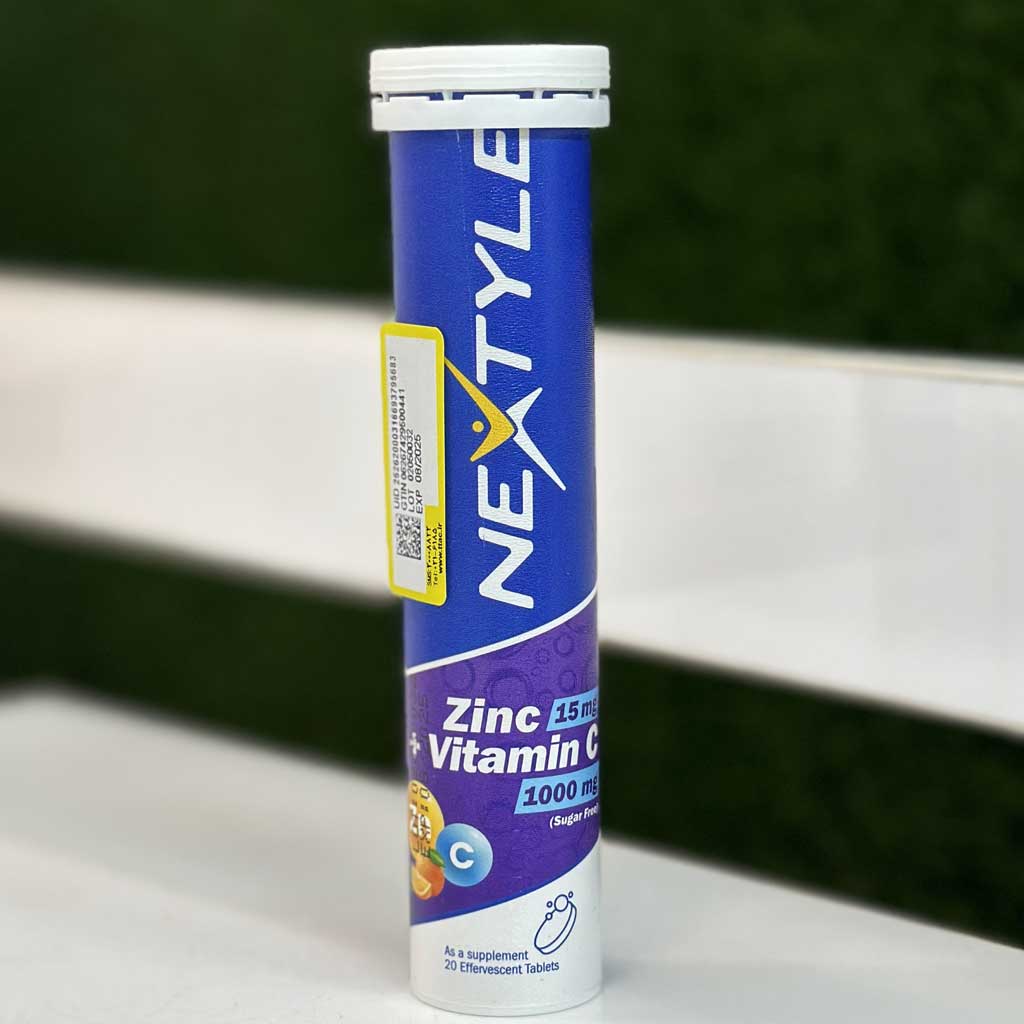 قرص جوشان زینک و ویتامین C نکستایل 20 عددی اورجینال