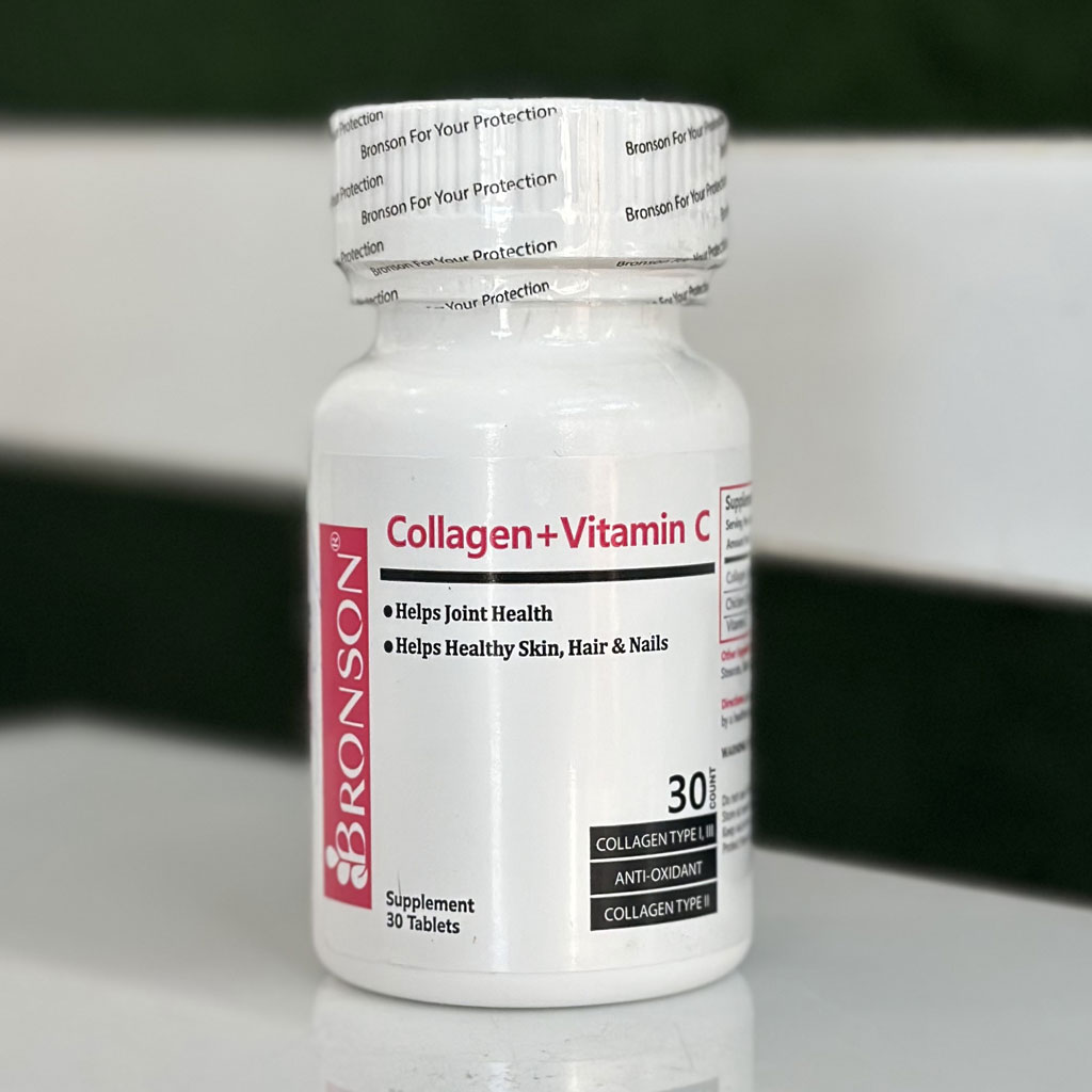 قرص کلاژن و ویتامین C برونسون 30 عددی اورجینال