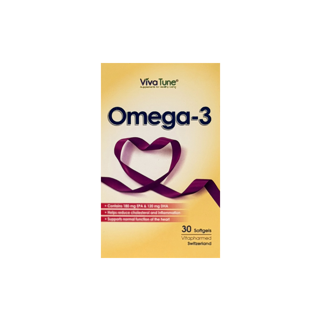 کپسول نرم ژلاتینی امگا ۳ ویواتیون (VivaTune Omega-3) 30 عددی اورجینال